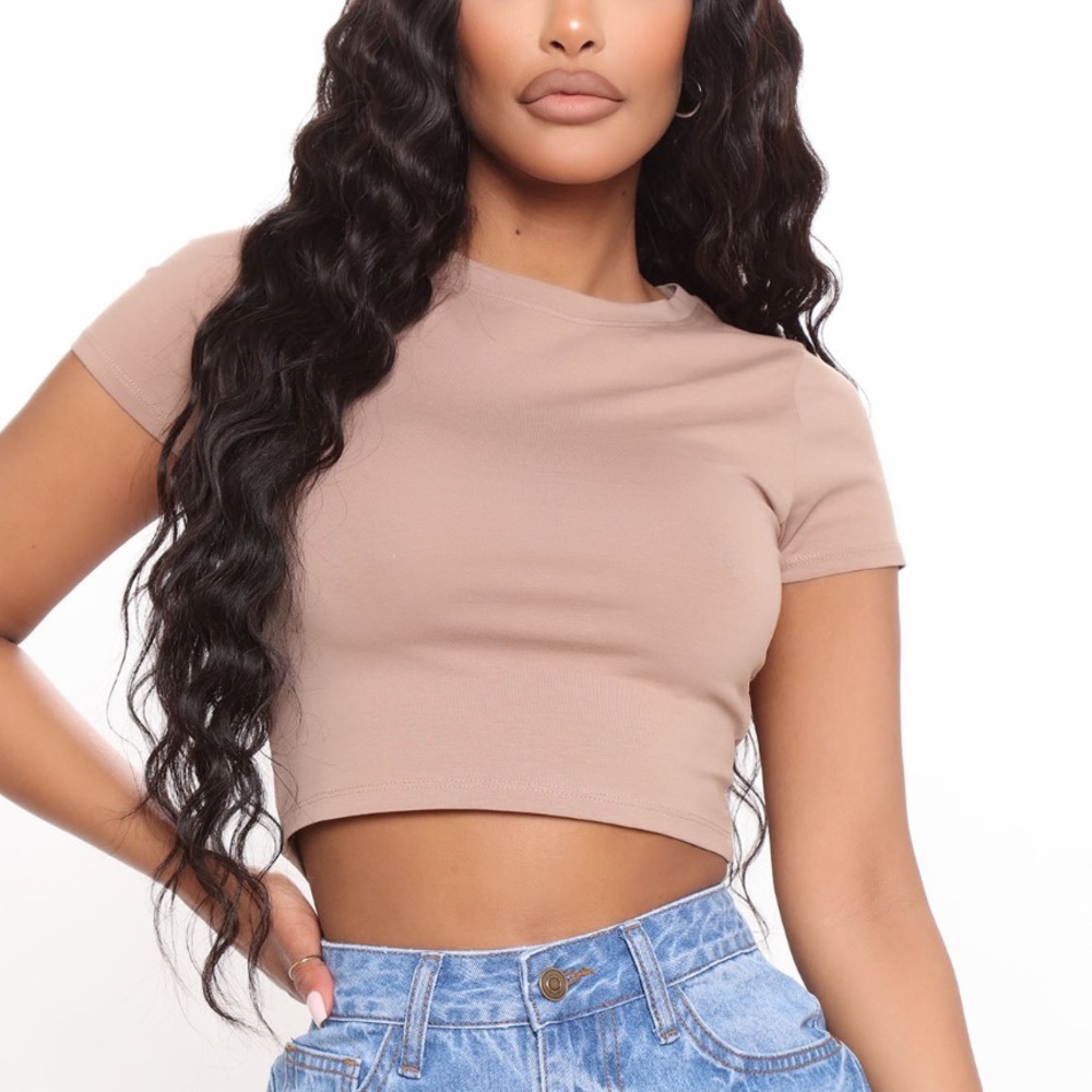 Fashion Nova Mocha Crop Top